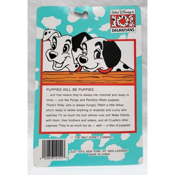 Vintage Just Toys Bend-Ems Walt Disney 101 Dalmatians Lucky Figure #12151 NOS - Picture 7 of 7